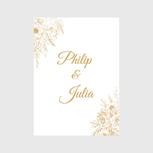 Gold Foiling wedding invitation card design