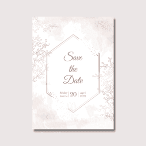 Abstract Design Save the Date Design