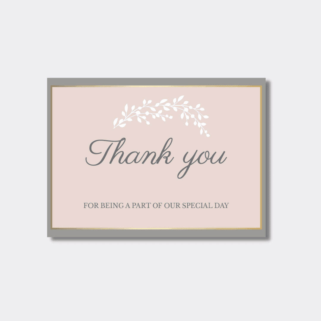 Adorable Gesture Thank You Cards Design