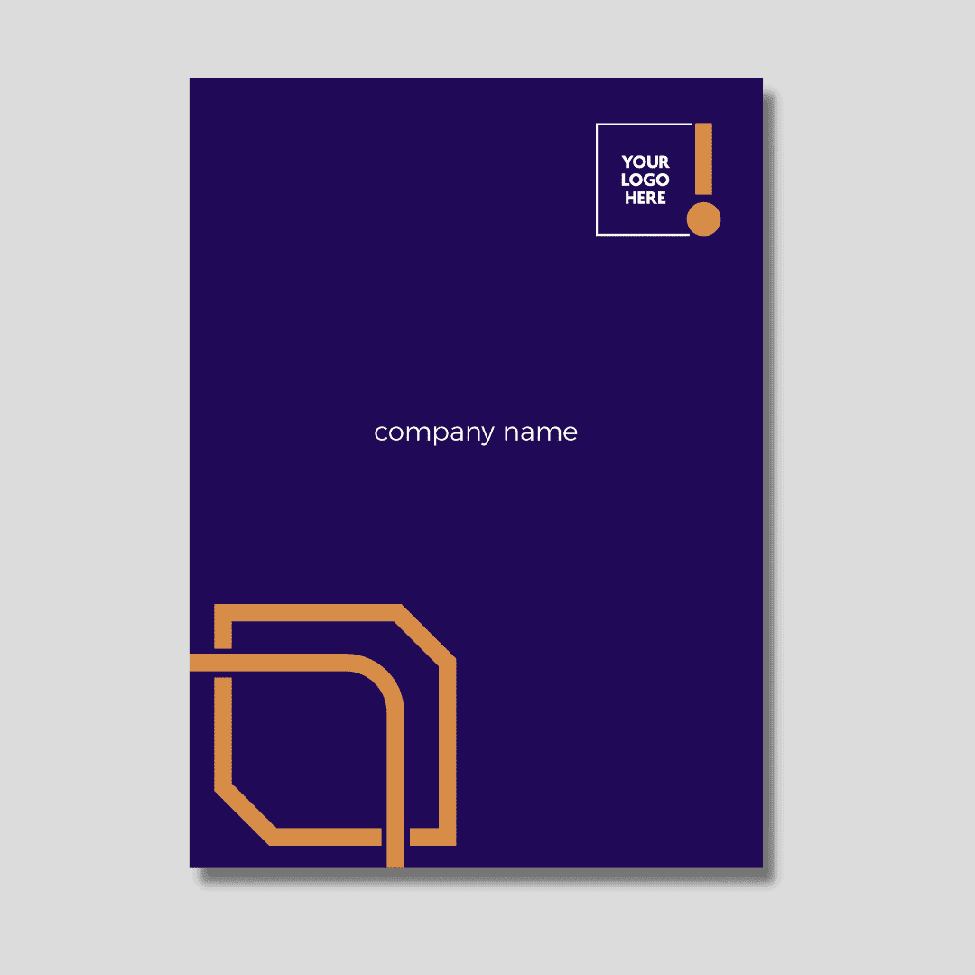Purple Elegant Presentation Folders Design