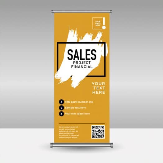 General Announcement Roll Up Banners