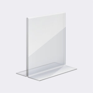 T Shaped Acrylic Table Stand