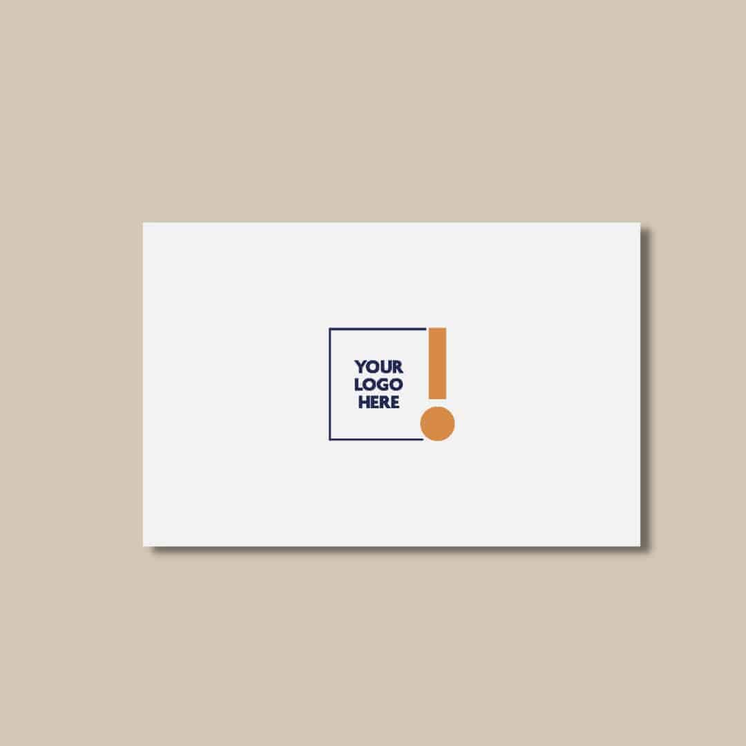 Standard White Business Cards Design