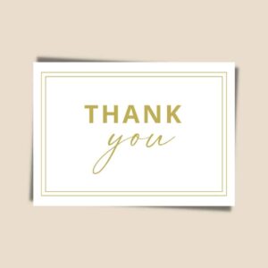 Minimalist Gratitude Thankyou Card Design