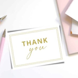 Minimalist Gratitude Thank You Cards Design
