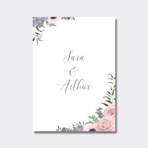 Classic Floral wedding invitation card design