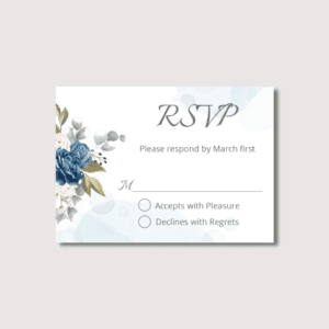 Bouquet of Roses Rsvp Cards