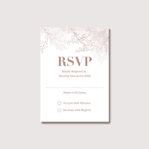 Earthy Rsvp Cards