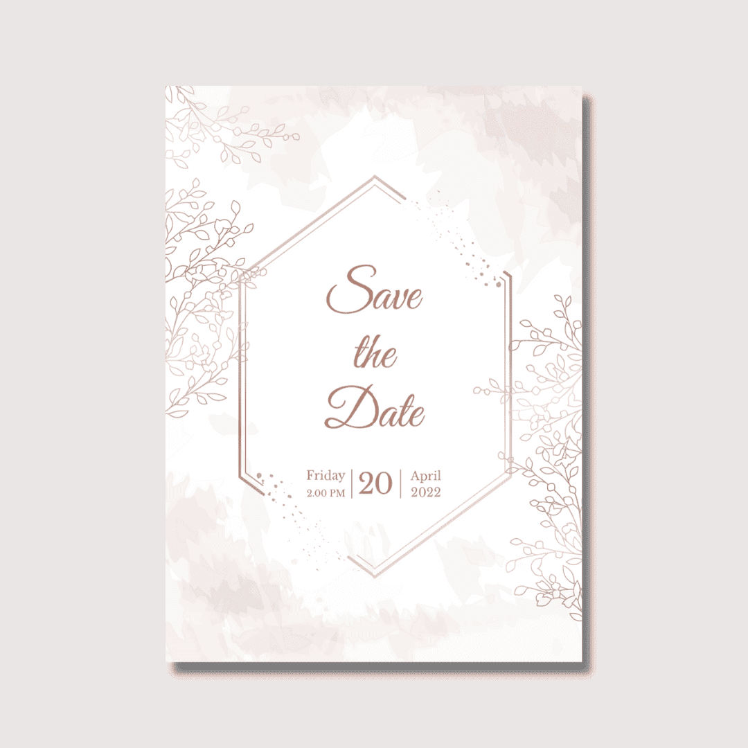 "Abstract Design Save the Date Design "