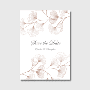 Indie Floral Save The Date Design