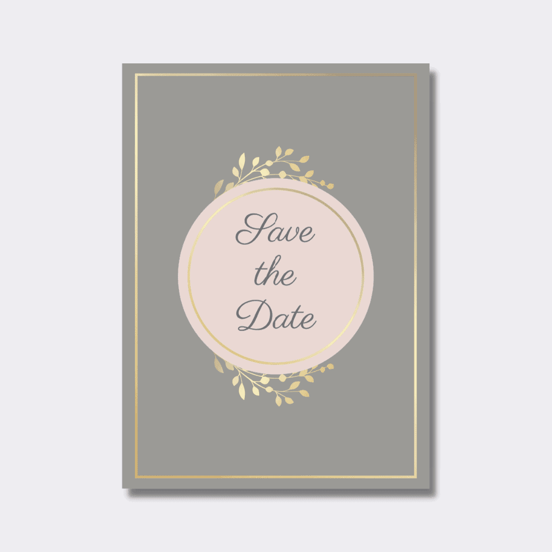 Golden Grey Save the Date