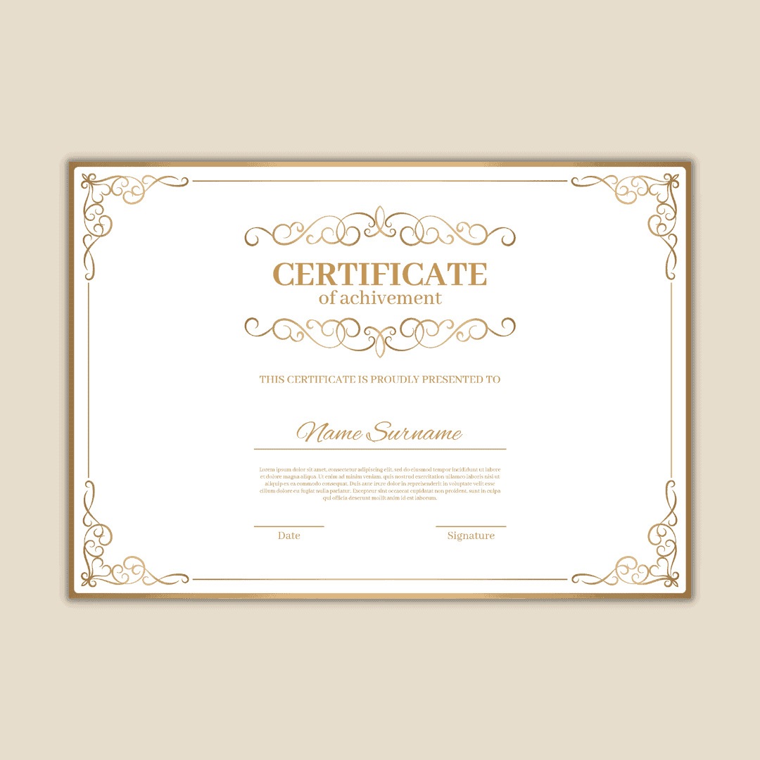 Classic Award Certificates Design