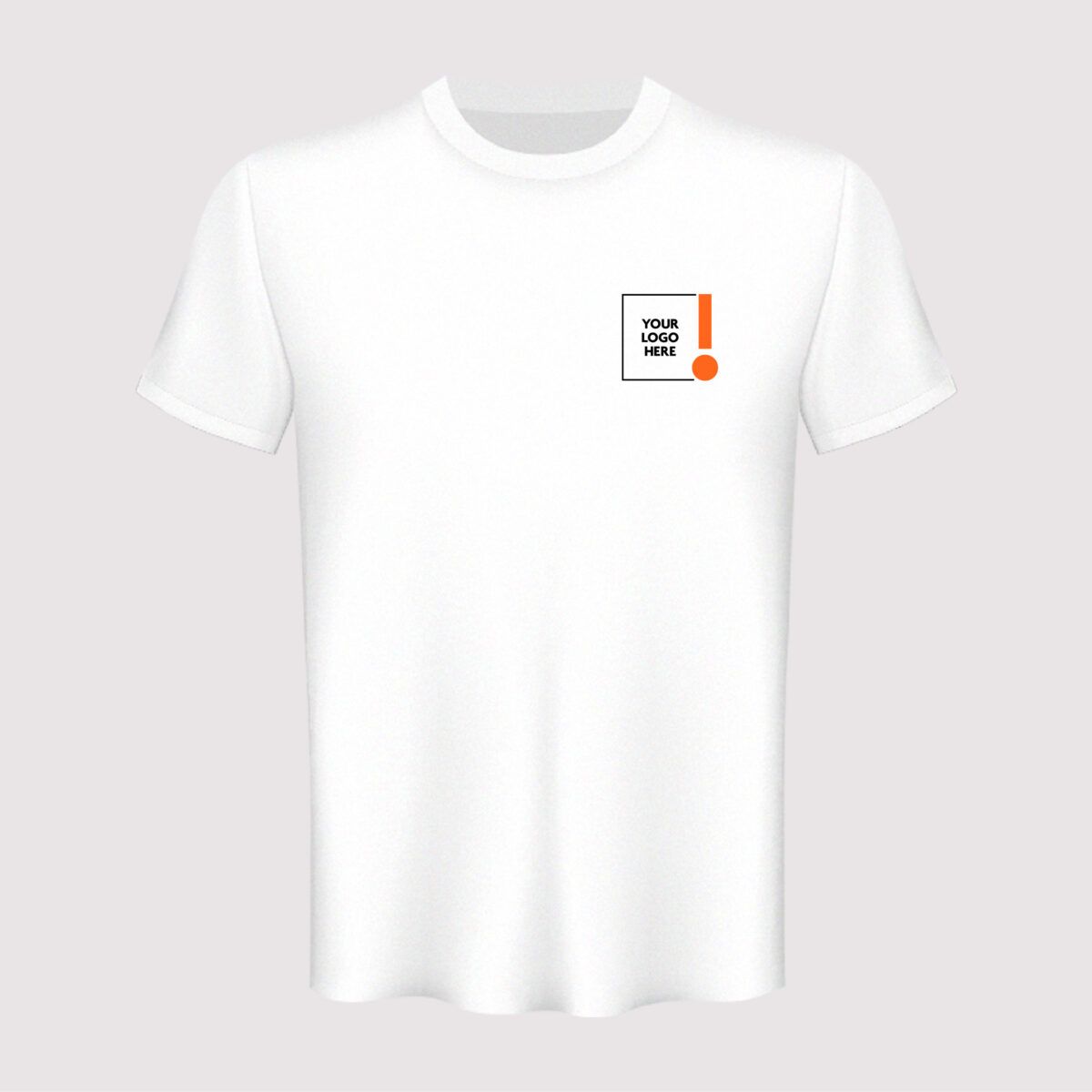 T-shirt with Round V-neck