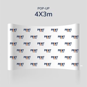 Curved 4x3 POP UP STAND
