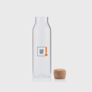 Borosilicate Glass Bottle with Cork Lid - 1200ml