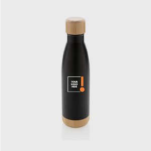 Double Wall Bottle with Wooden Finish