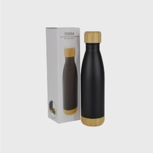 Double Wall Bottle with Wooden Finish