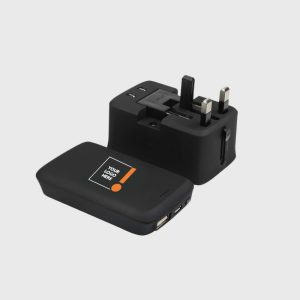 Travel Adapter with Powerbank 5000mAh