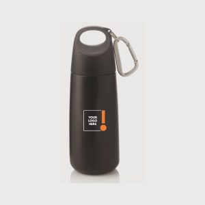 MINI Water Bottle with Carabiner - Black
