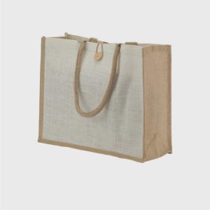 Jute Shopping Bags with Button