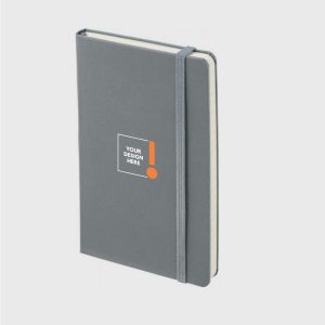 Classic Hard Cover Large Ruled Notebook - Slate Grey