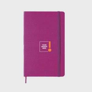 Classic Hard Cover Large Ruled Notebook - Orchid Purple