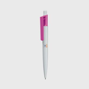 Plastic Pen -White/Pink