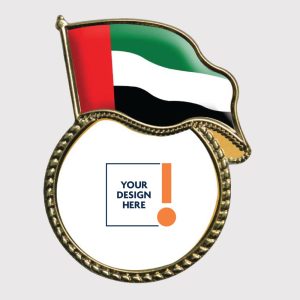 UAE Flag Metal Badges