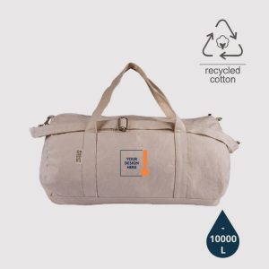 Recycled Cotton Duffel & Gym Bag