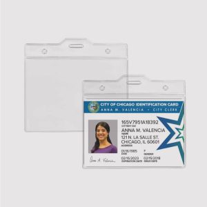Clear Plastic ID Card Holder