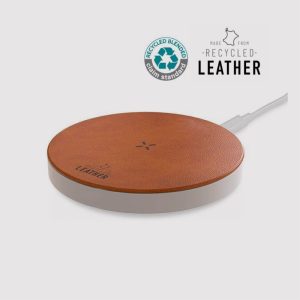 Recycled Leather 15W Wireless Charger