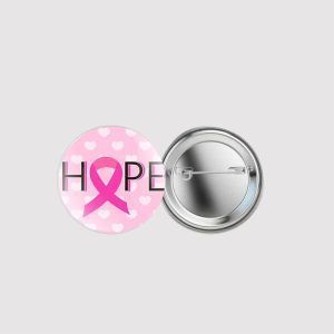 Breast Cancer Awareness Logo Button Badges