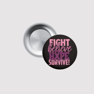 Breast Cancer Awareness Epoxy Badges