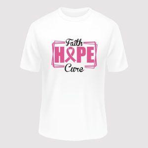 Breast Cancer Awareness Faith Hope Cure T-shirts