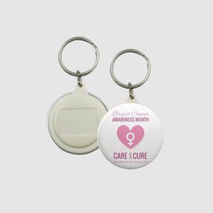 Breast Cancer Awareness Care Cure Keychains