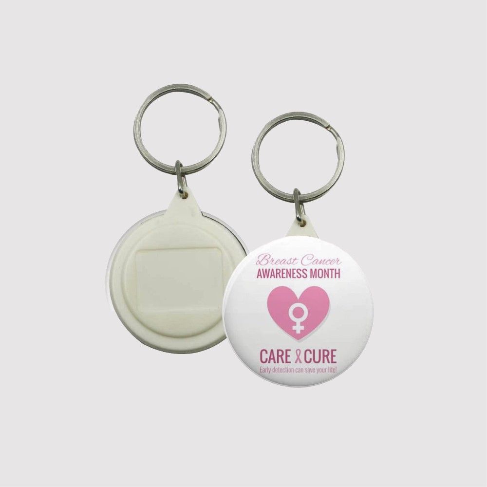 Breast Cancer Awareness Care Cure Keychains