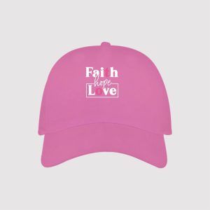 Breast Cancer Awareness Faith Hope Love Caps