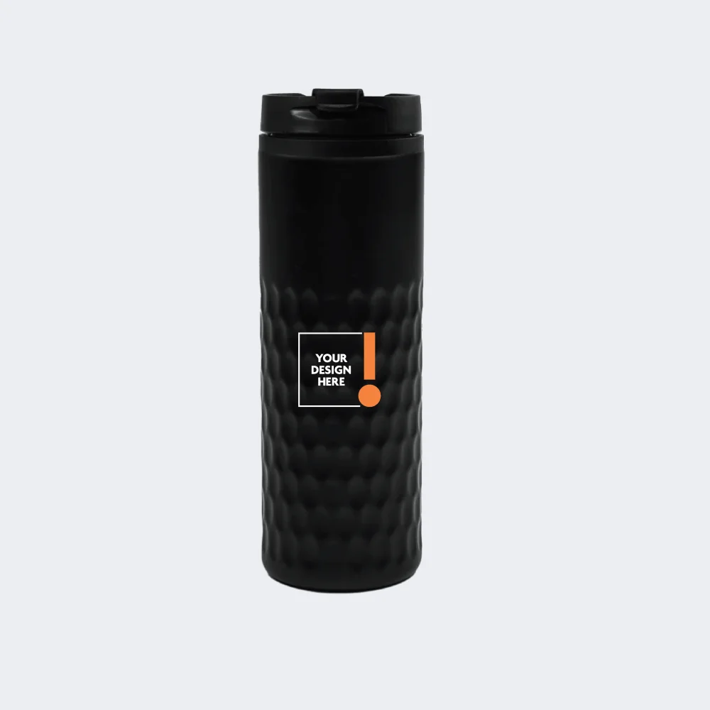 420ml Matte Honeycomb Stainless Steel Bottle