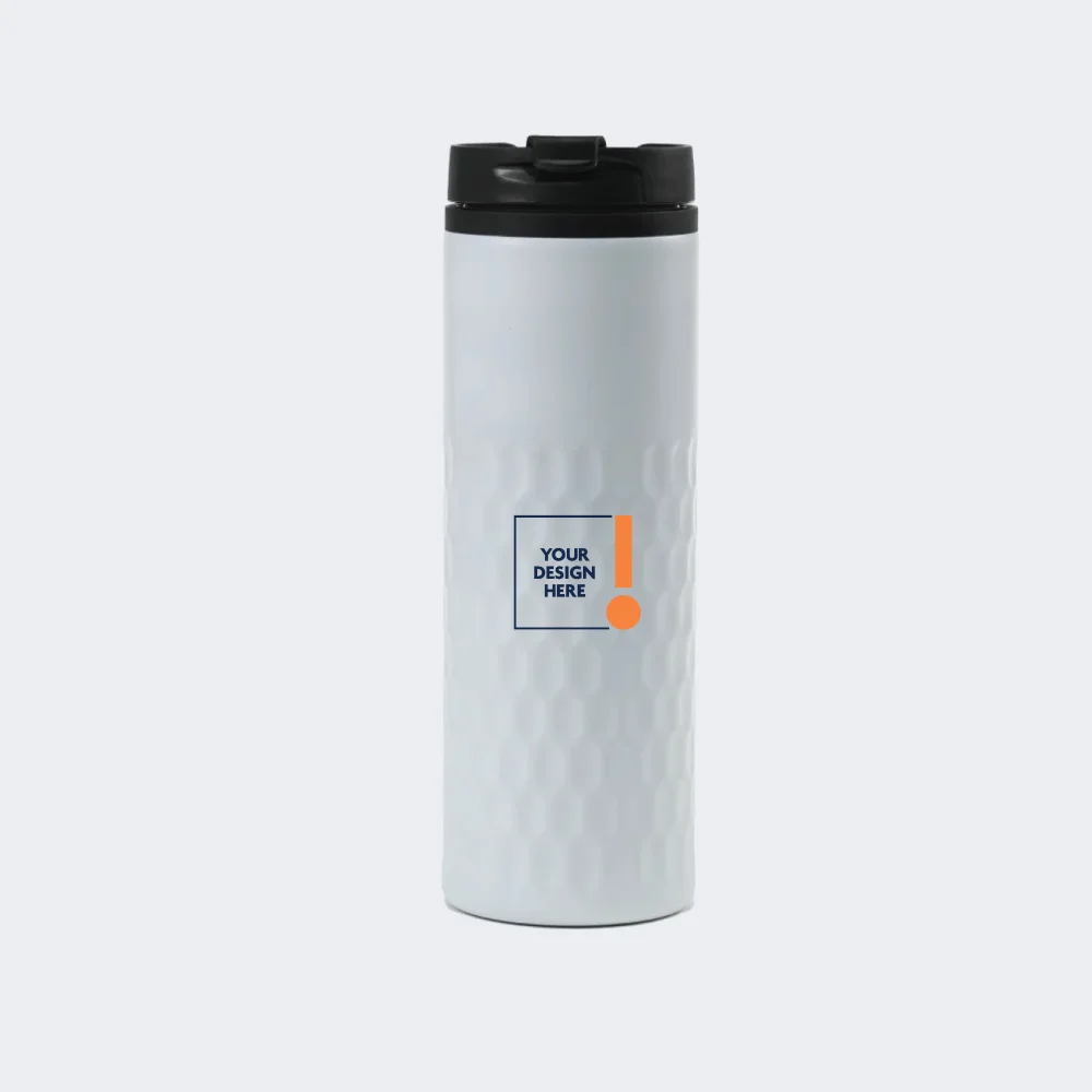 420ml Matte Honeycomb Stainless Steel Bottle - Image 2