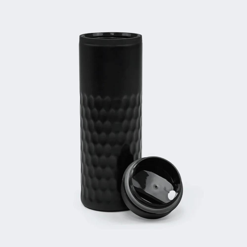 420ml Matte Honeycomb Stainless Steel Bottle - Image 3