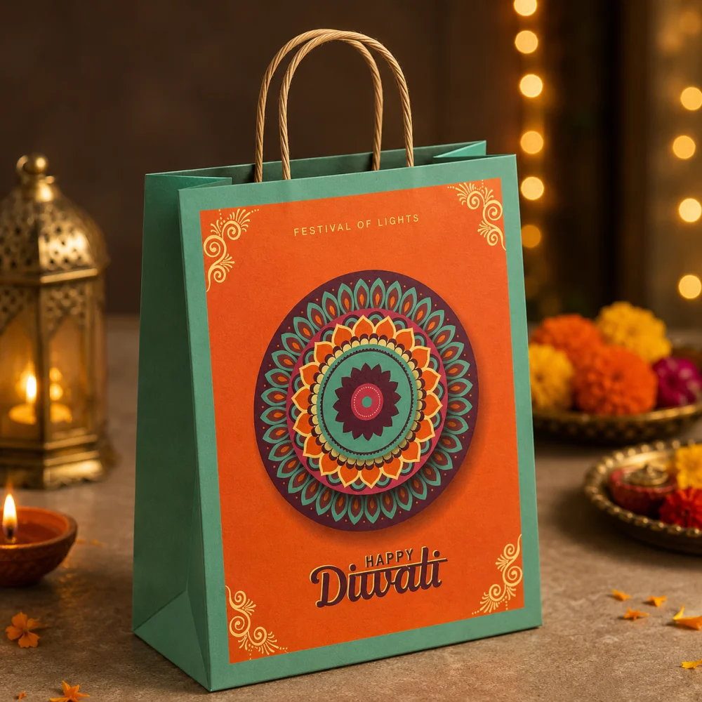 Diwali Shopping Bag (Kraft Paper)