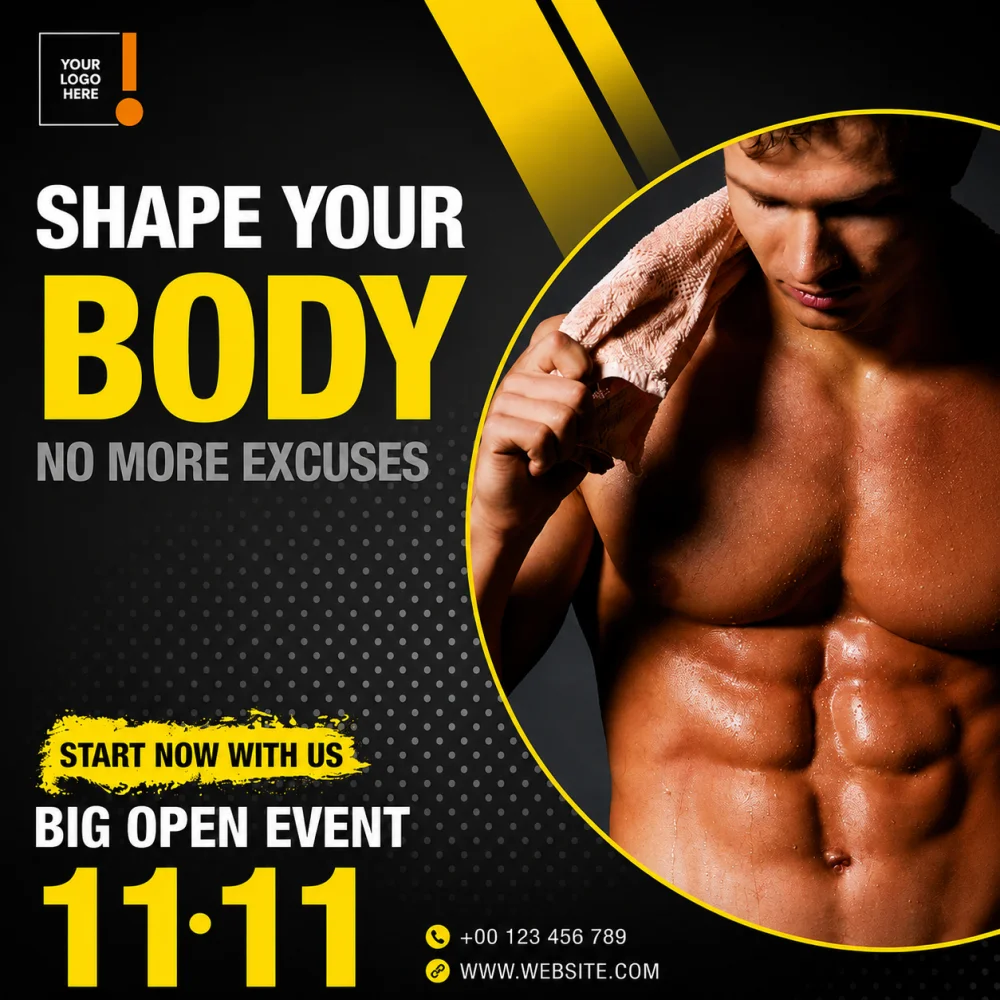 Custom Fitness Challenge Flyers
